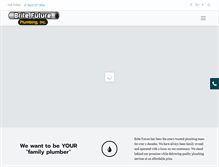 Tablet Screenshot of britefutureplumbing.com